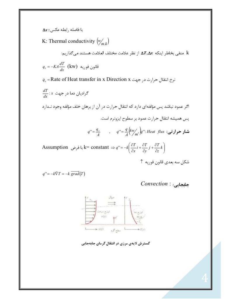 دانلود رایگان جزوه انتقال حرارت ۱